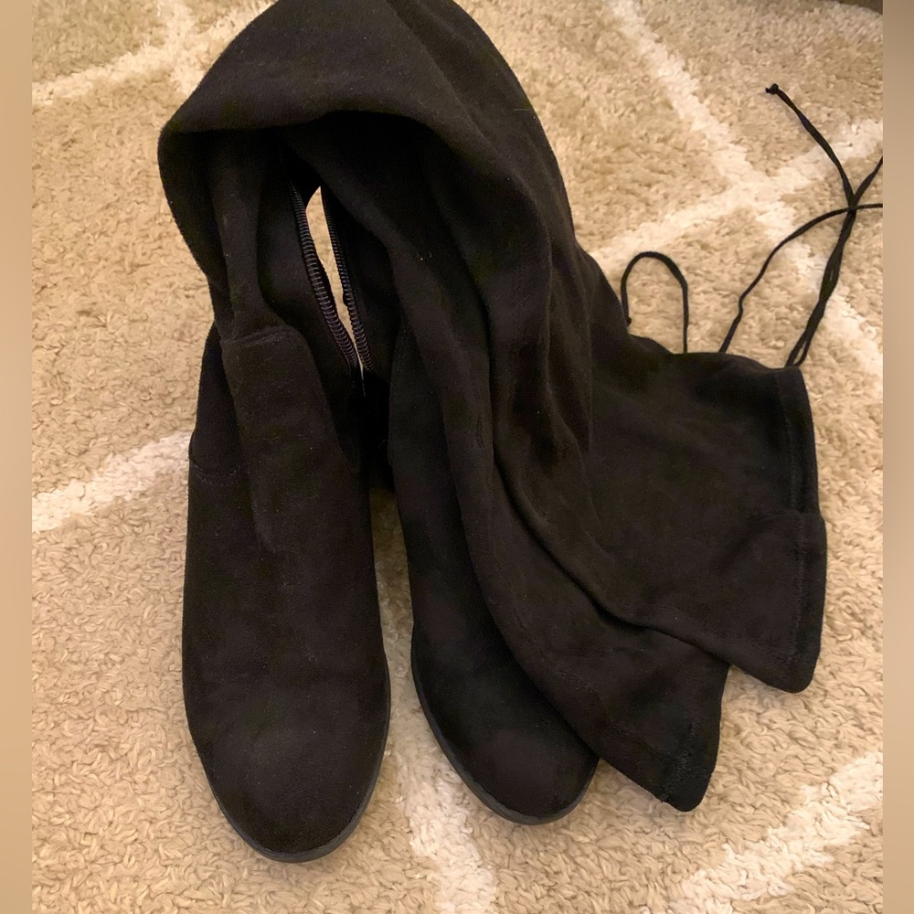 Black high boots